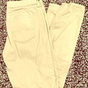 Khaki skinny/straight leg pants